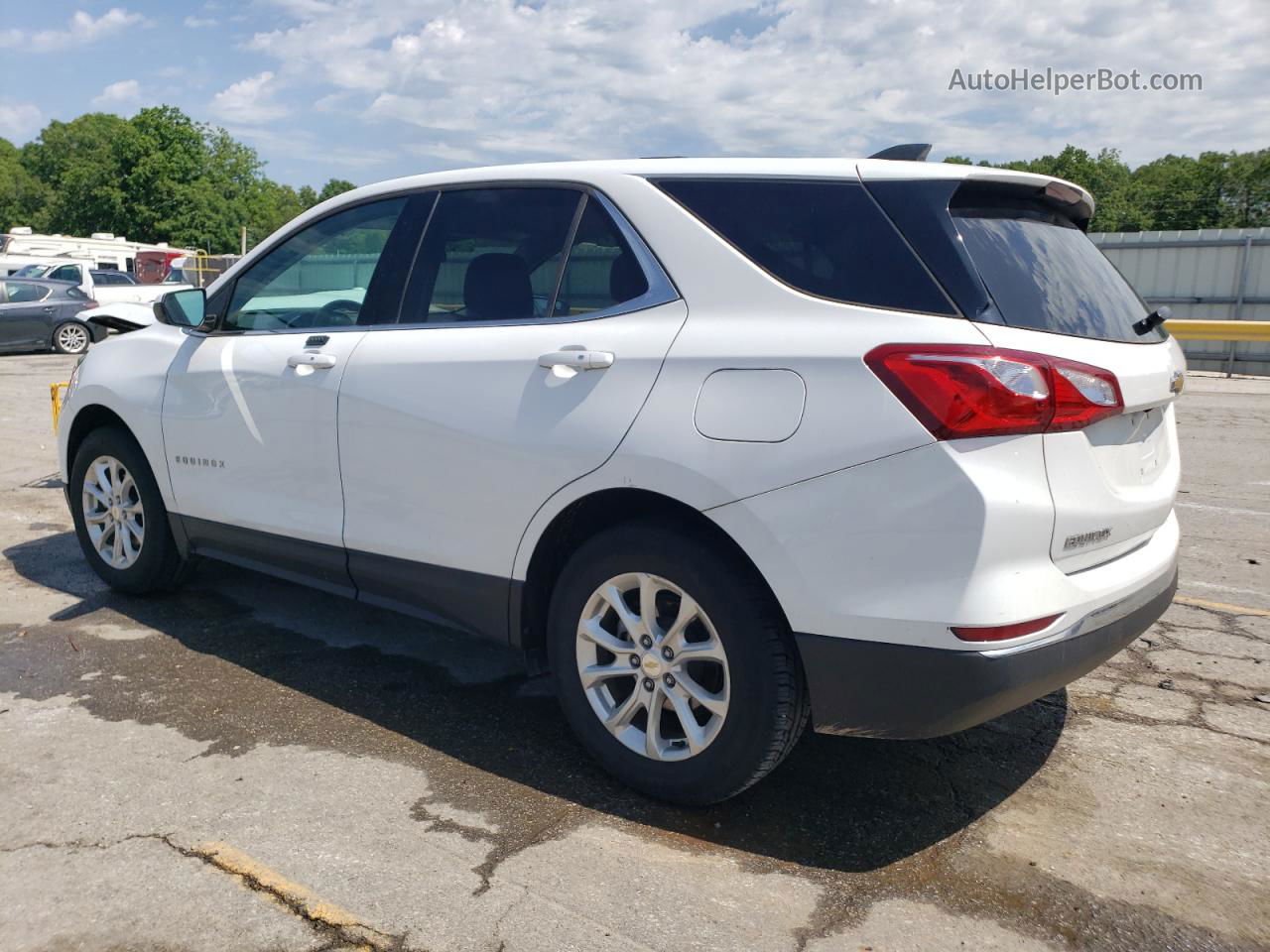 2018 Chevrolet Equinox Lt White vin: 2GNAXJEV9J6143054