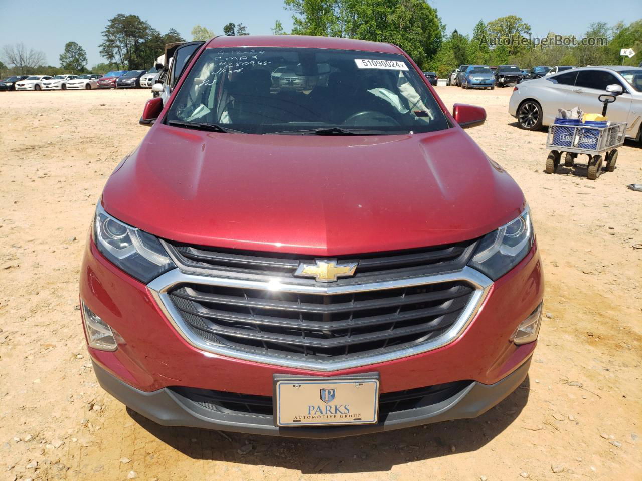 2018 Chevrolet Equinox Lt Red vin: 2GNAXJEV9J6250945