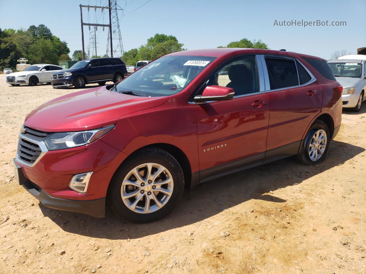 2018 Chevrolet Equinox Lt Red vin: 2GNAXJEV9J6250945