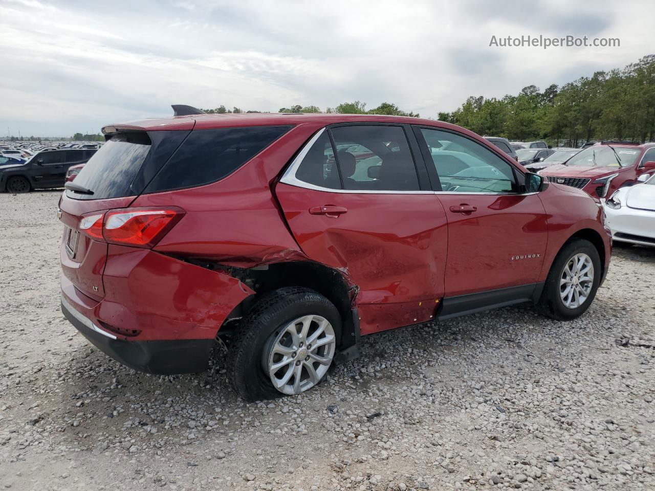 2018 Chevrolet Equinox Lt Красный vin: 2GNAXJEV9J6261816