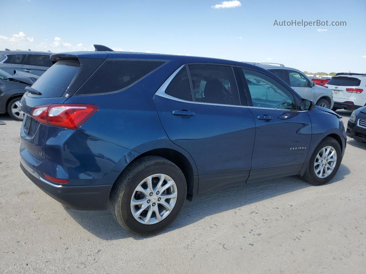 2020 Chevrolet Equinox Lt Синий vin: 2GNAXJEV9L6114866