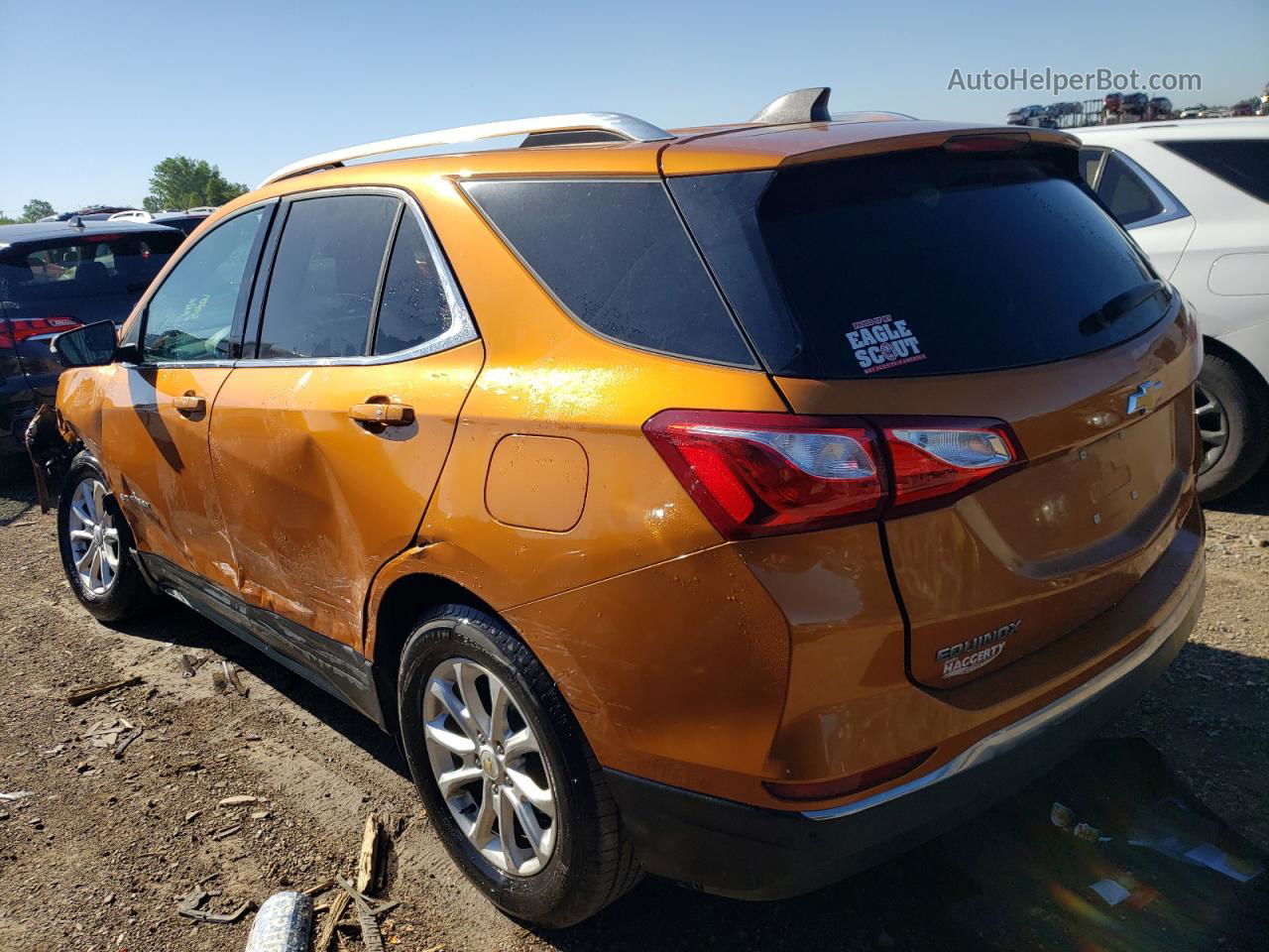 2018 Chevrolet Equinox Lt Orange vin: 2GNAXJEVXJ6147761