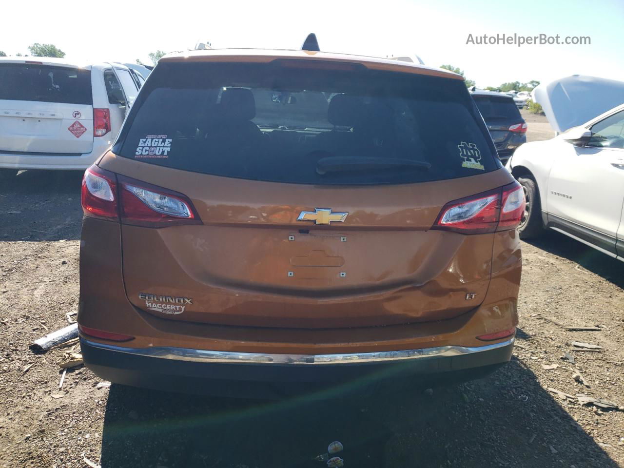 2018 Chevrolet Equinox Lt Orange vin: 2GNAXJEVXJ6147761