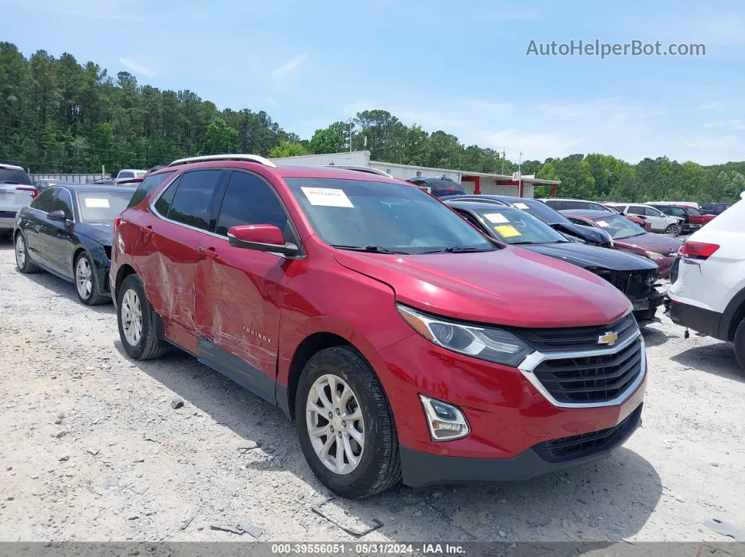 2018 Chevrolet Equinox Lt Red vin: 2GNAXJEVXJ6149848