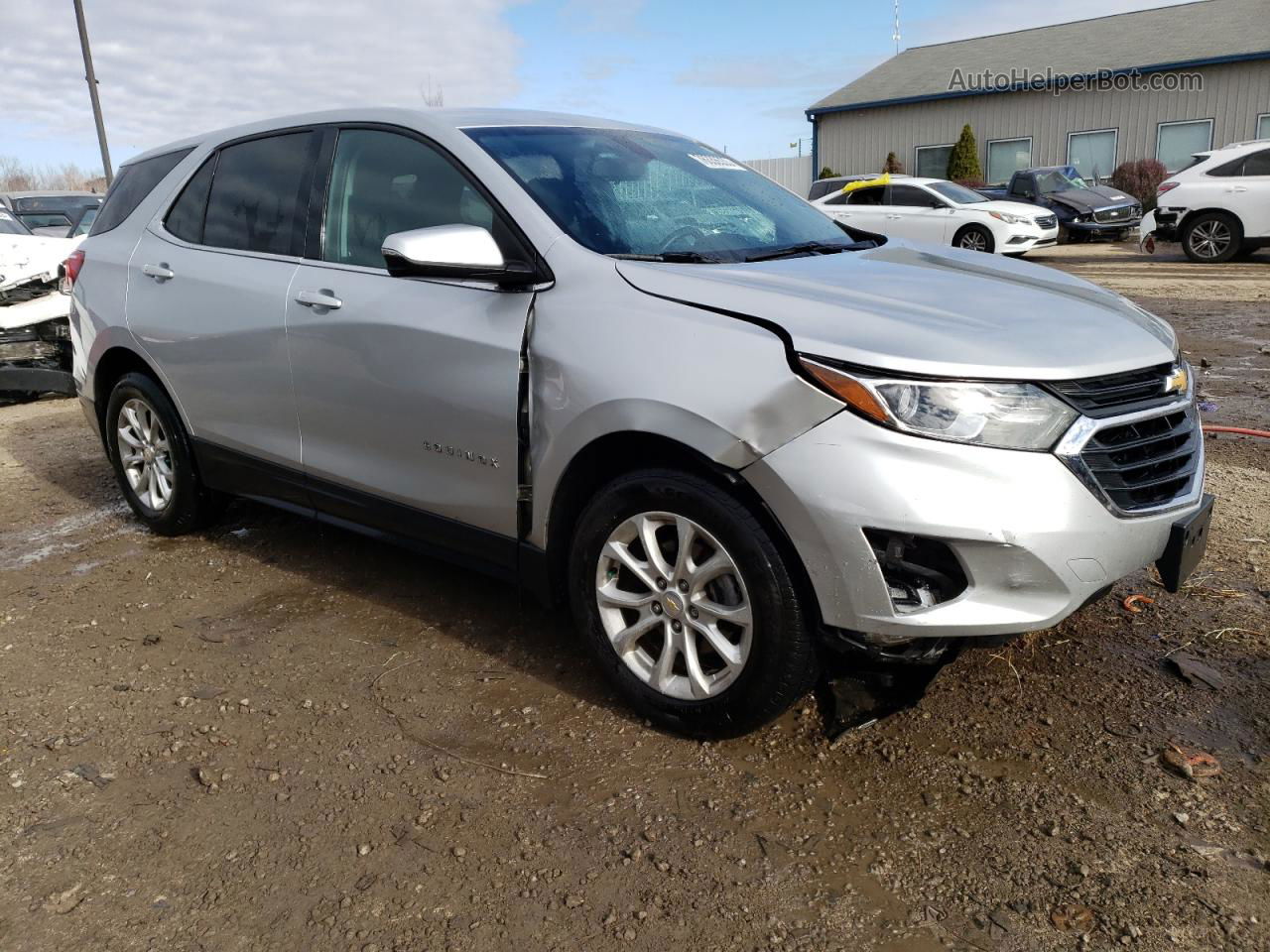 2018 Chevrolet Equinox Lt Silver vin: 2GNAXJEVXJ6173387