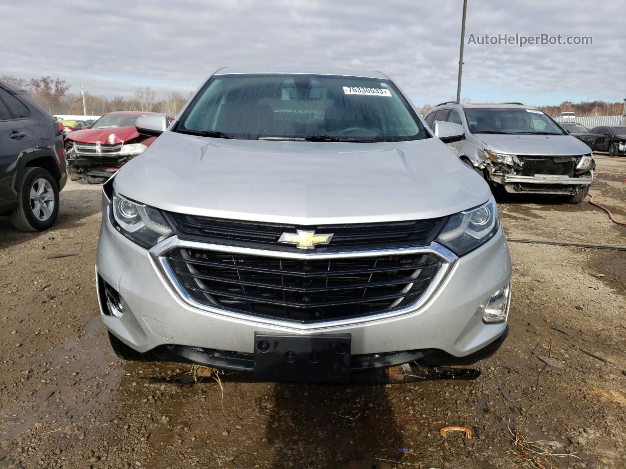 2018 Chevrolet Equinox Lt Silver vin: 2GNAXJEVXJ6173387