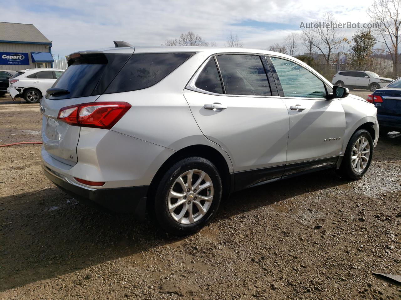 2018 Chevrolet Equinox Lt Silver vin: 2GNAXJEVXJ6173387