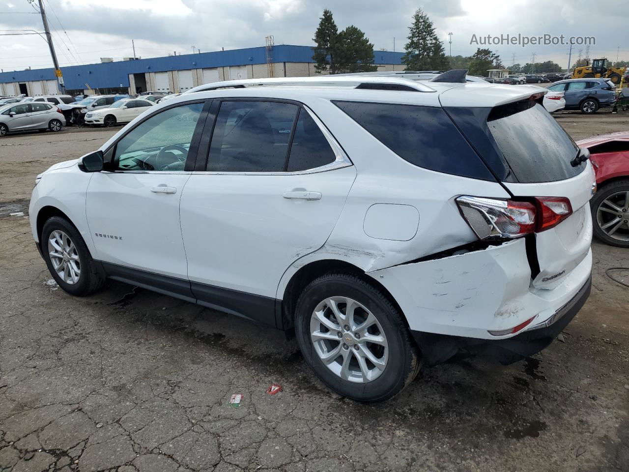 2018 Chevrolet Equinox Lt White vin: 2GNAXJEVXJ6304401