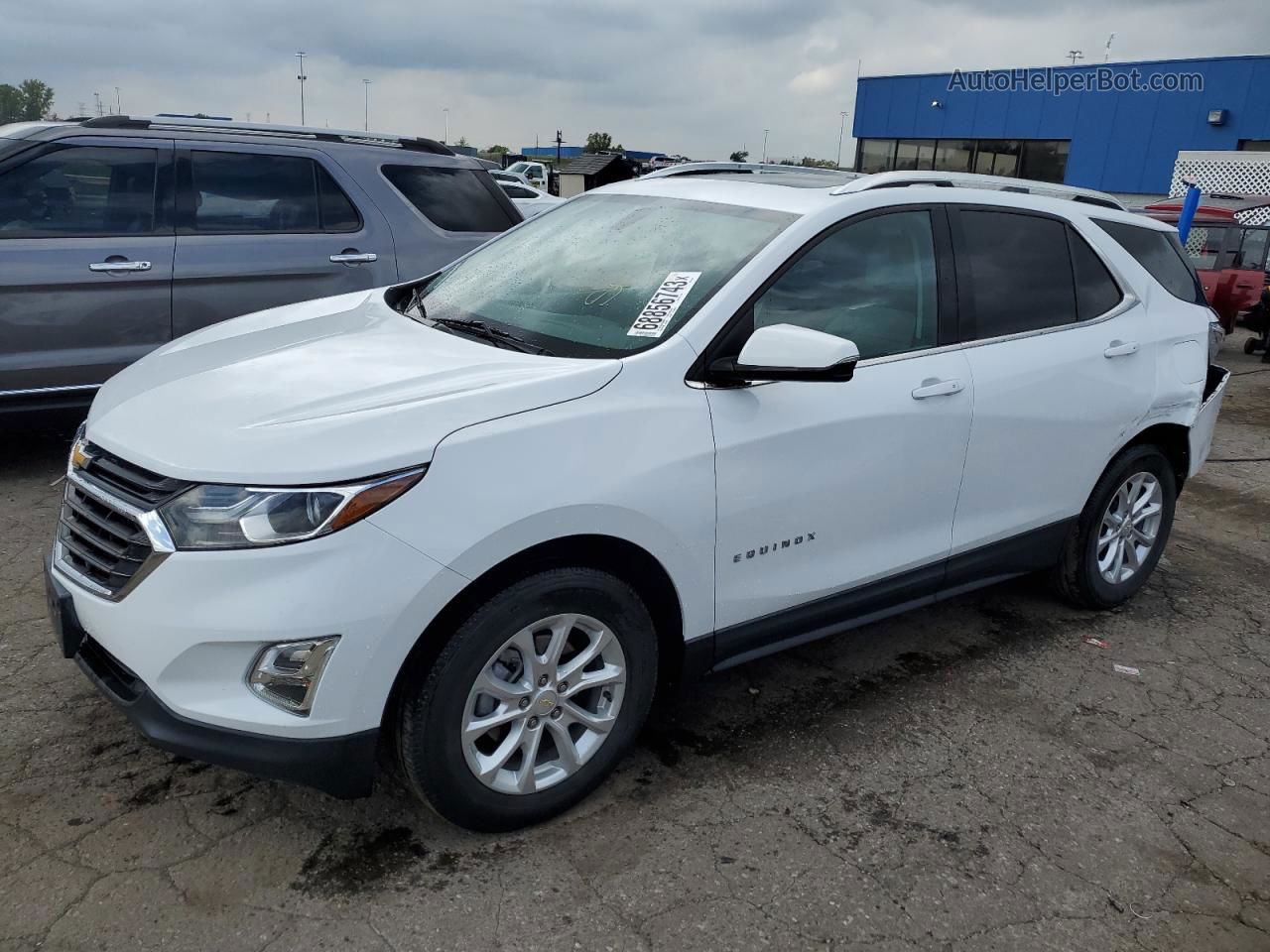 2018 Chevrolet Equinox Lt White vin: 2GNAXJEVXJ6304401