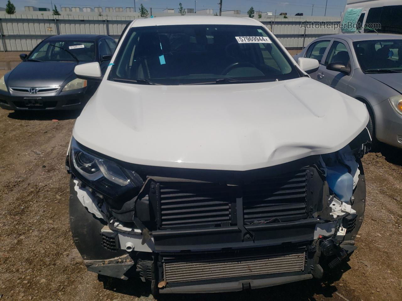 2019 Chevrolet Equinox Lt White vin: 2GNAXKEV0K6154614