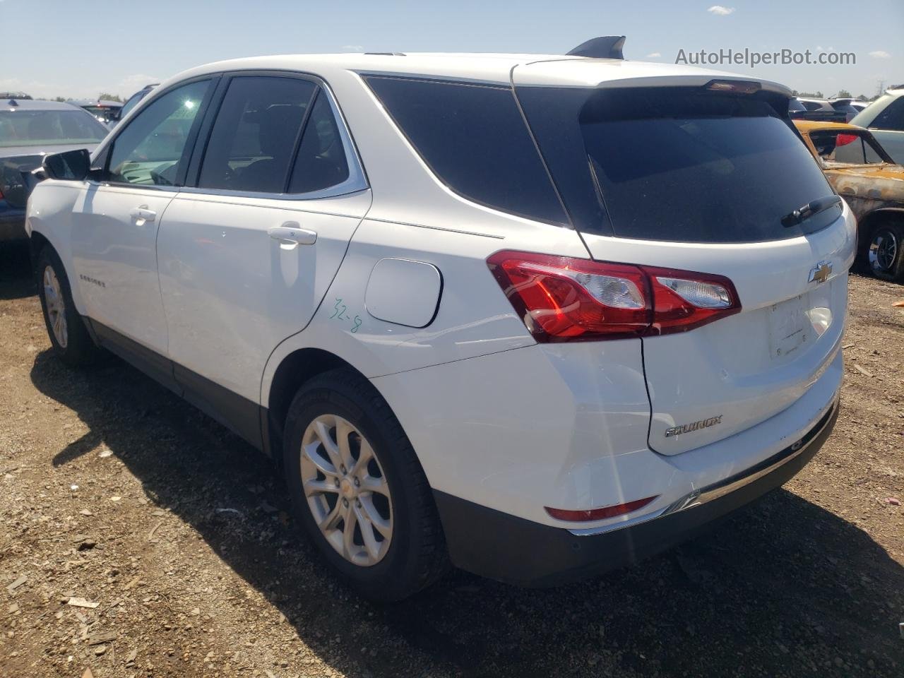 2019 Chevrolet Equinox Lt White vin: 2GNAXKEV0K6154614