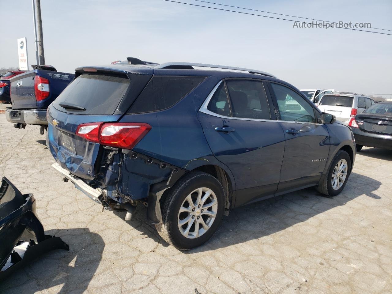 2019 Chevrolet Equinox Lt Синий vin: 2GNAXKEV0K6226671