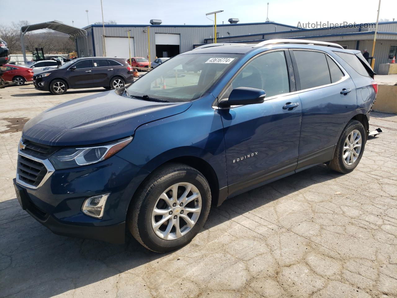 2019 Chevrolet Equinox Lt Синий vin: 2GNAXKEV0K6226671