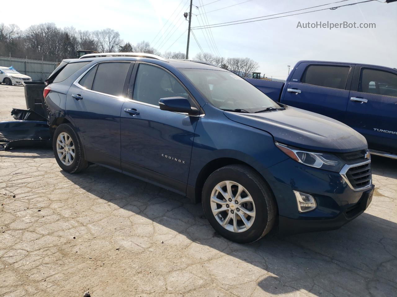 2019 Chevrolet Equinox Lt Синий vin: 2GNAXKEV0K6226671