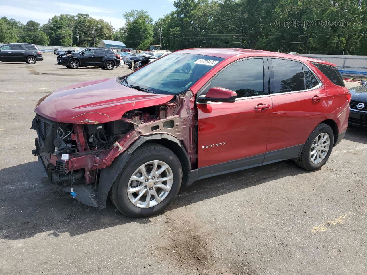 2020 Chevrolet Equinox Lt Темно-бордовый vin: 2GNAXKEV0L6172516