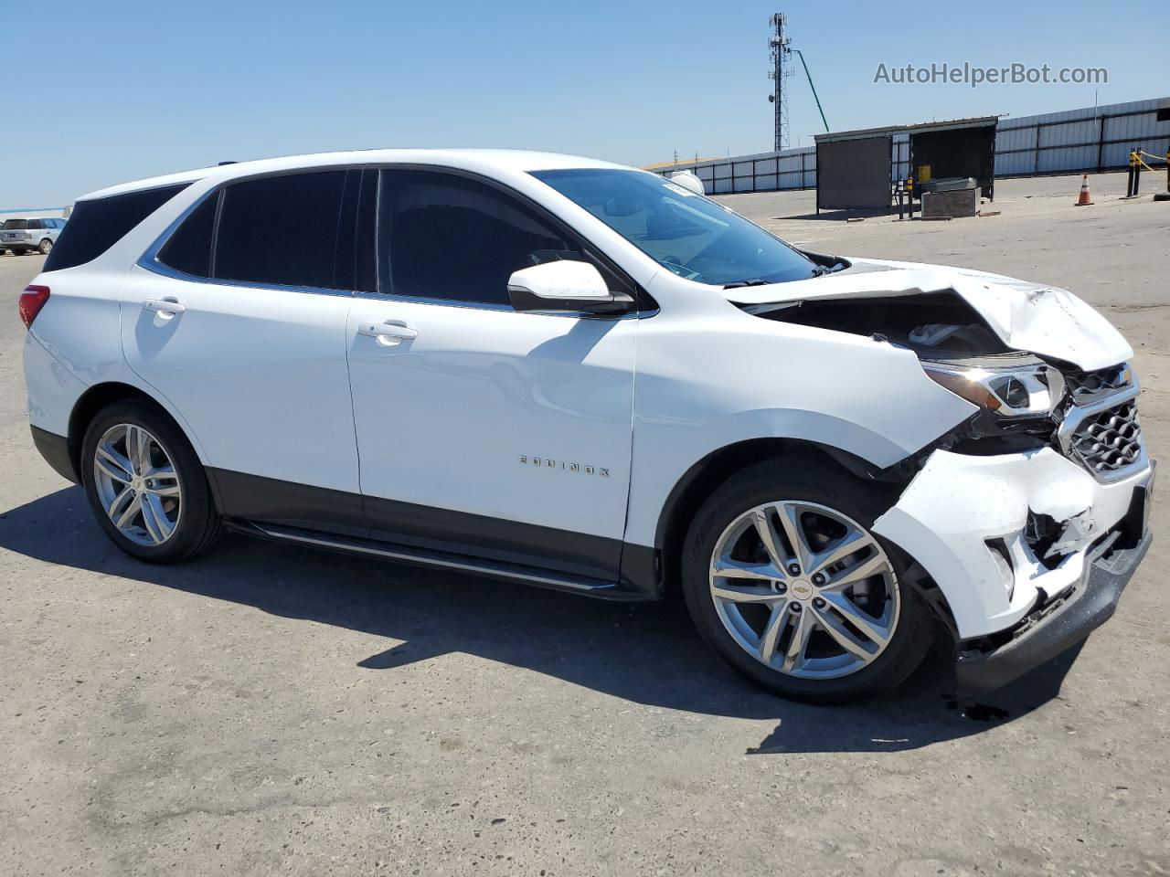 2019 Chevrolet Equinox Lt White vin: 2GNAXKEV1K6101436