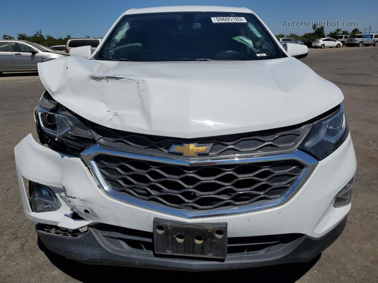 2019 Chevrolet Equinox Lt White vin: 2GNAXKEV1K6101436