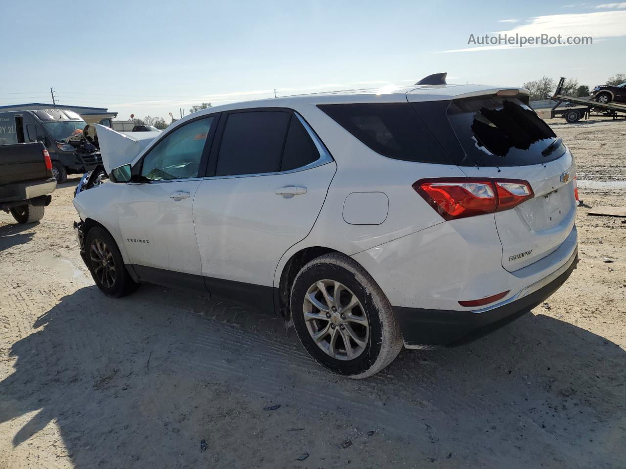 2020 Chevrolet Equinox Lt White vin: 2GNAXKEV1L6154560