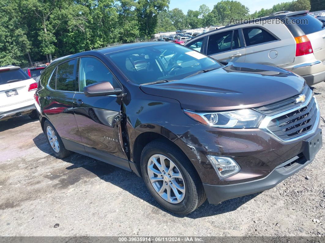 2020 Chevrolet Equinox Fwd Lt 1.5l Turbo Dark Brown vin: 2GNAXKEV2L6112415