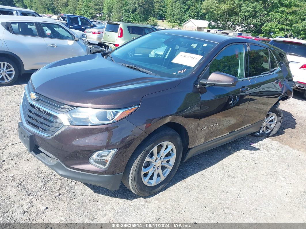 2020 Chevrolet Equinox Fwd Lt 1.5l Turbo Dark Brown vin: 2GNAXKEV2L6112415