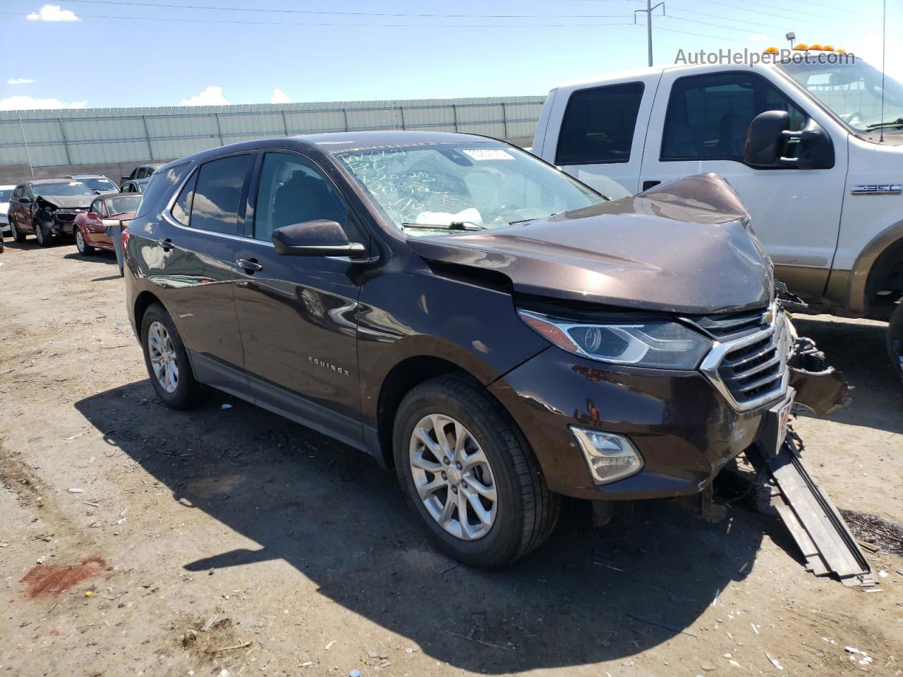 2020 Chevrolet Equinox Lt Brown vin: 2GNAXKEV5L6195449