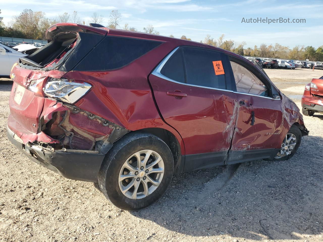 2020 Chevrolet Equinox Lt Red vin: 2GNAXKEV5L6268349