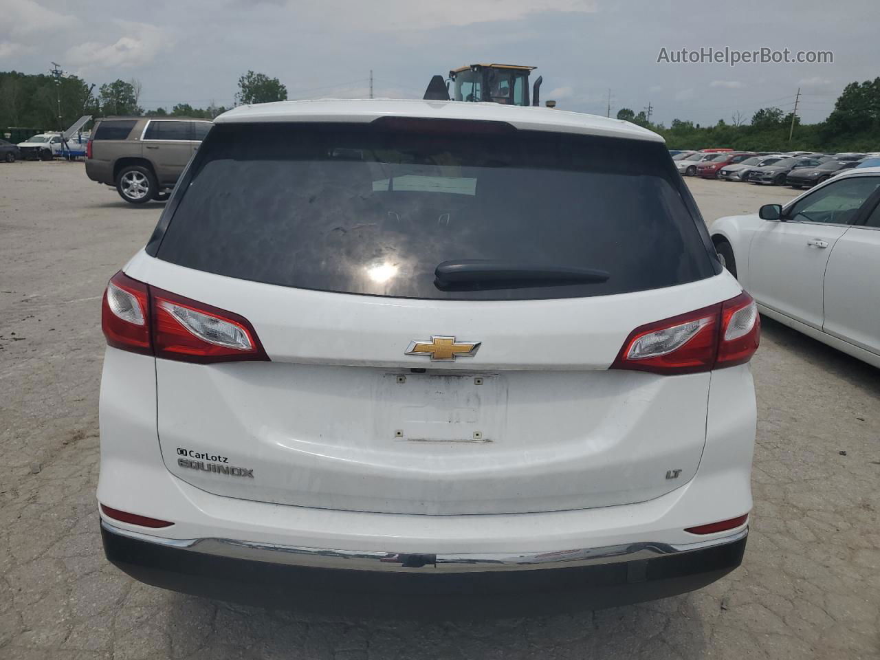 2019 Chevrolet Equinox Lt White vin: 2GNAXKEV6K6181624