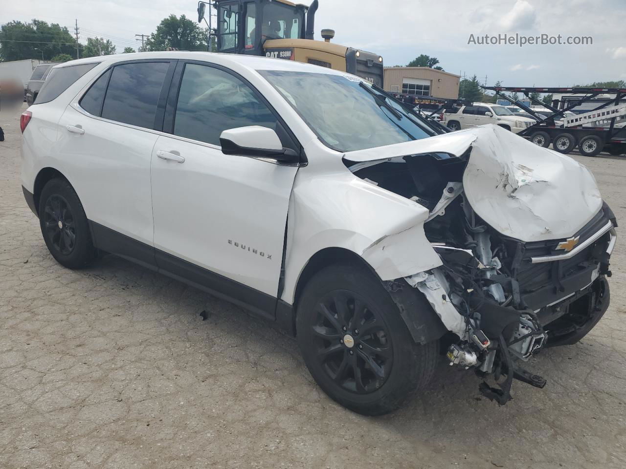 2019 Chevrolet Equinox Lt White vin: 2GNAXKEV6K6181624