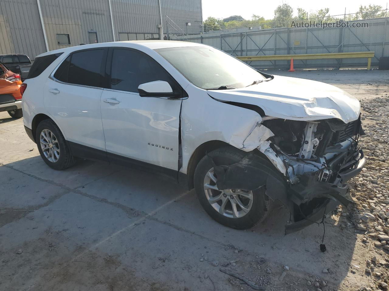 2020 Chevrolet Equinox Lt White vin: 2GNAXKEV6L6160063