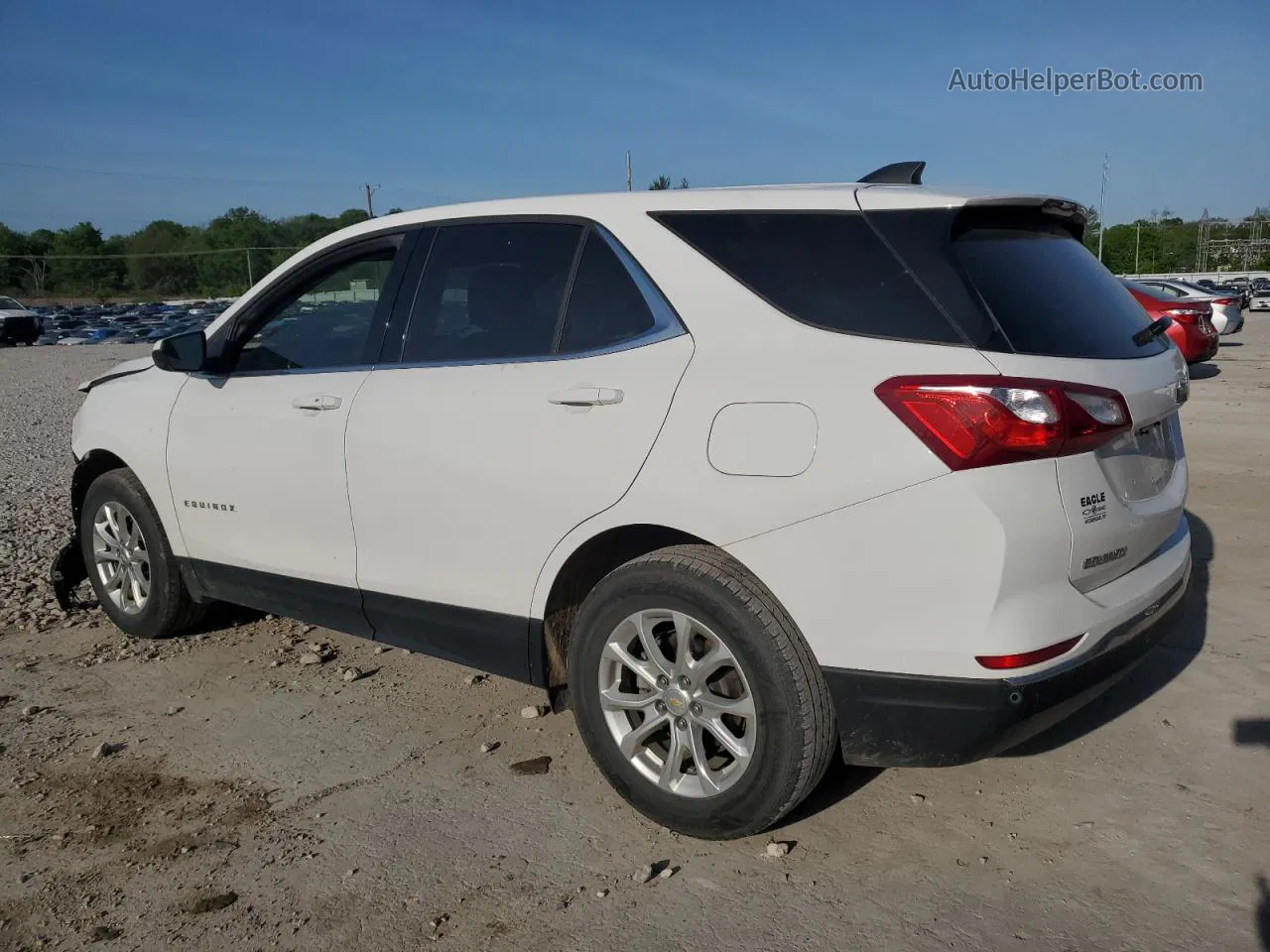 2020 Chevrolet Equinox Lt White vin: 2GNAXKEV6L6160063