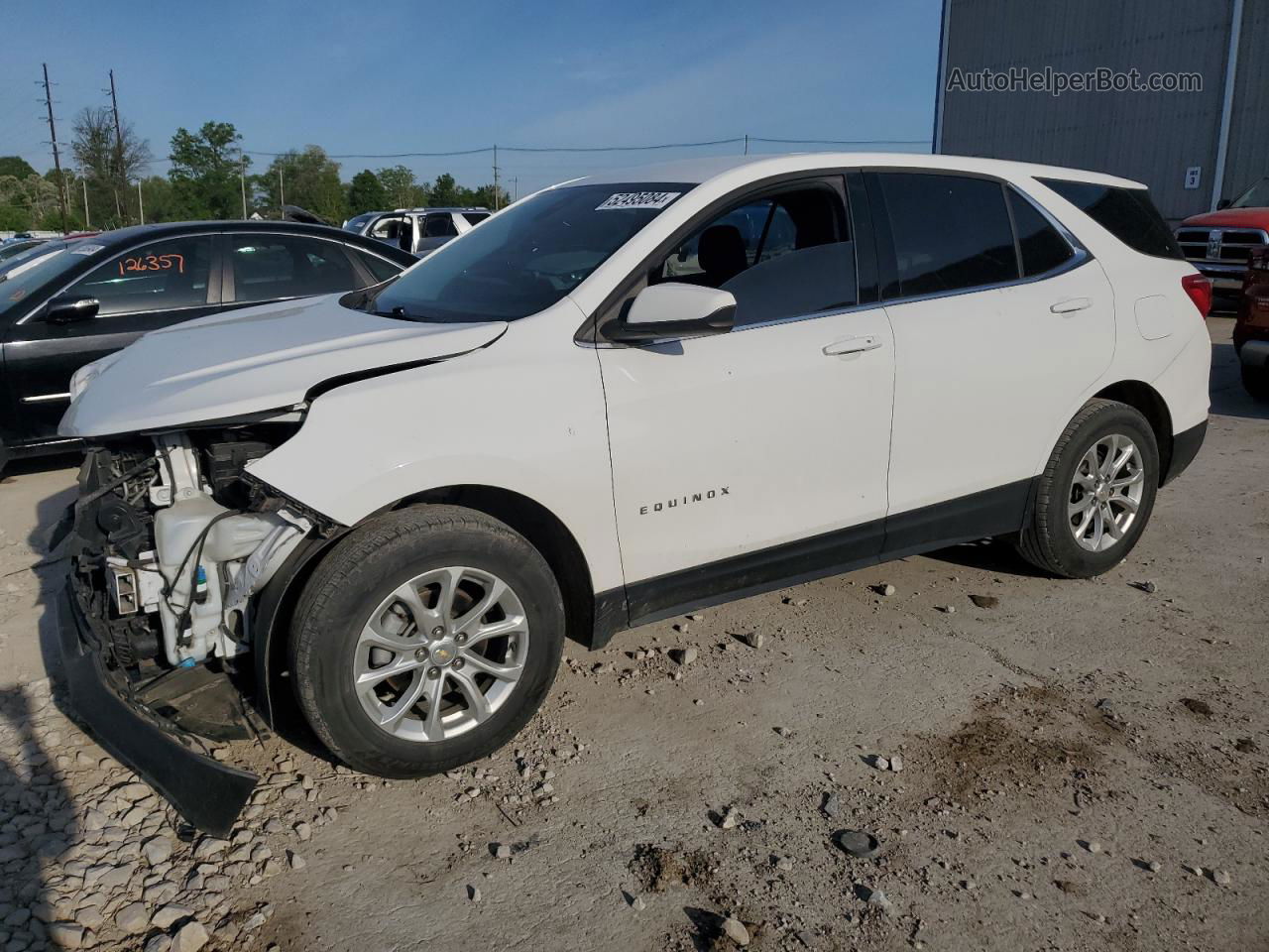 2020 Chevrolet Equinox Lt White vin: 2GNAXKEV6L6160063