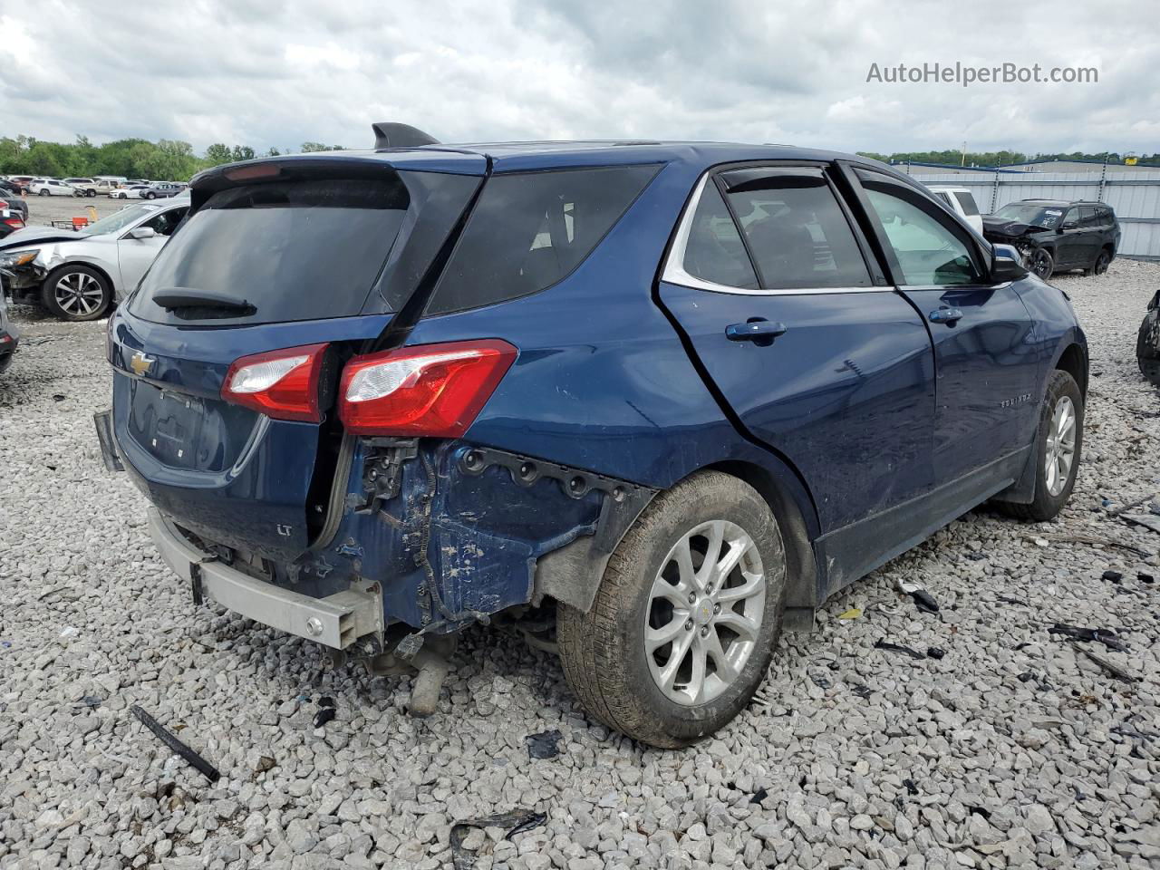 2019 Chevrolet Equinox Lt Синий vin: 2GNAXKEV7K6158532