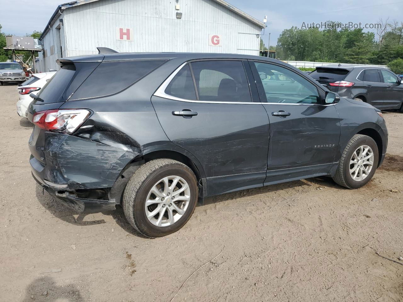 2019 Chevrolet Equinox Lt Серый vin: 2GNAXKEV7K6207261