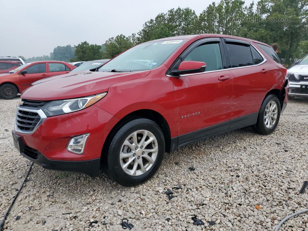 2019 Chevrolet Equinox Lt Red vin: 2GNAXKEV7K6254810