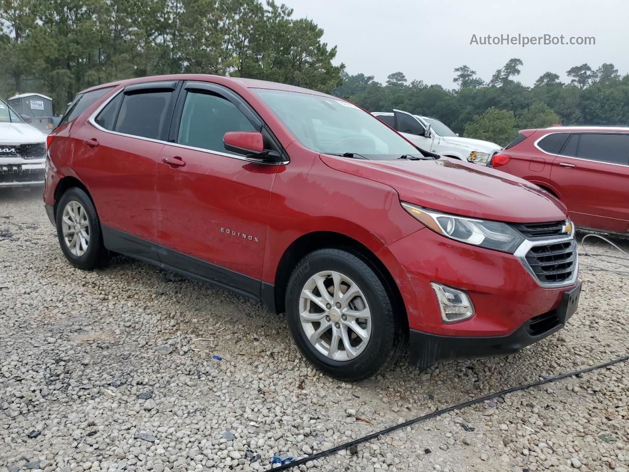 2019 Chevrolet Equinox Lt Red vin: 2GNAXKEV7K6254810