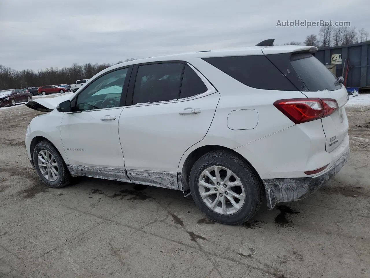 2019 Chevrolet Equinox Lt White vin: 2GNAXKEVXK6161313