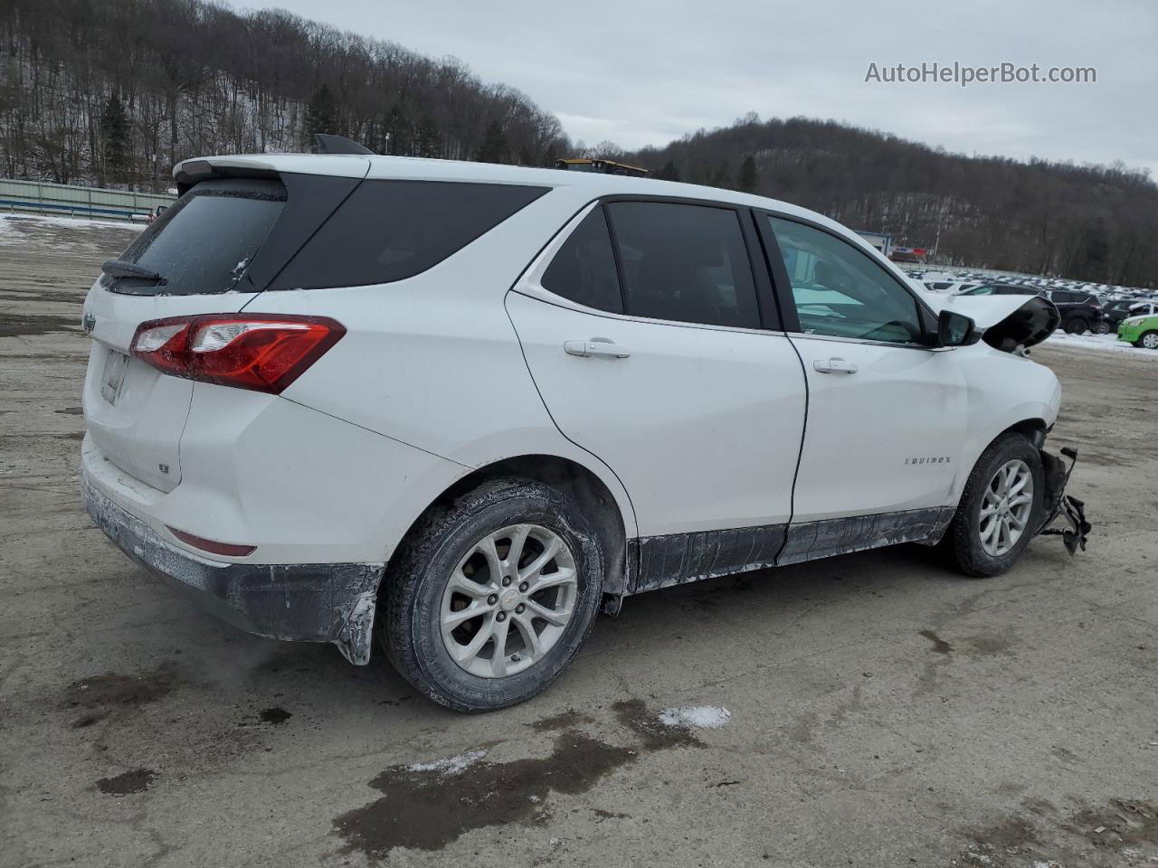 2019 Chevrolet Equinox Lt White vin: 2GNAXKEVXK6161313