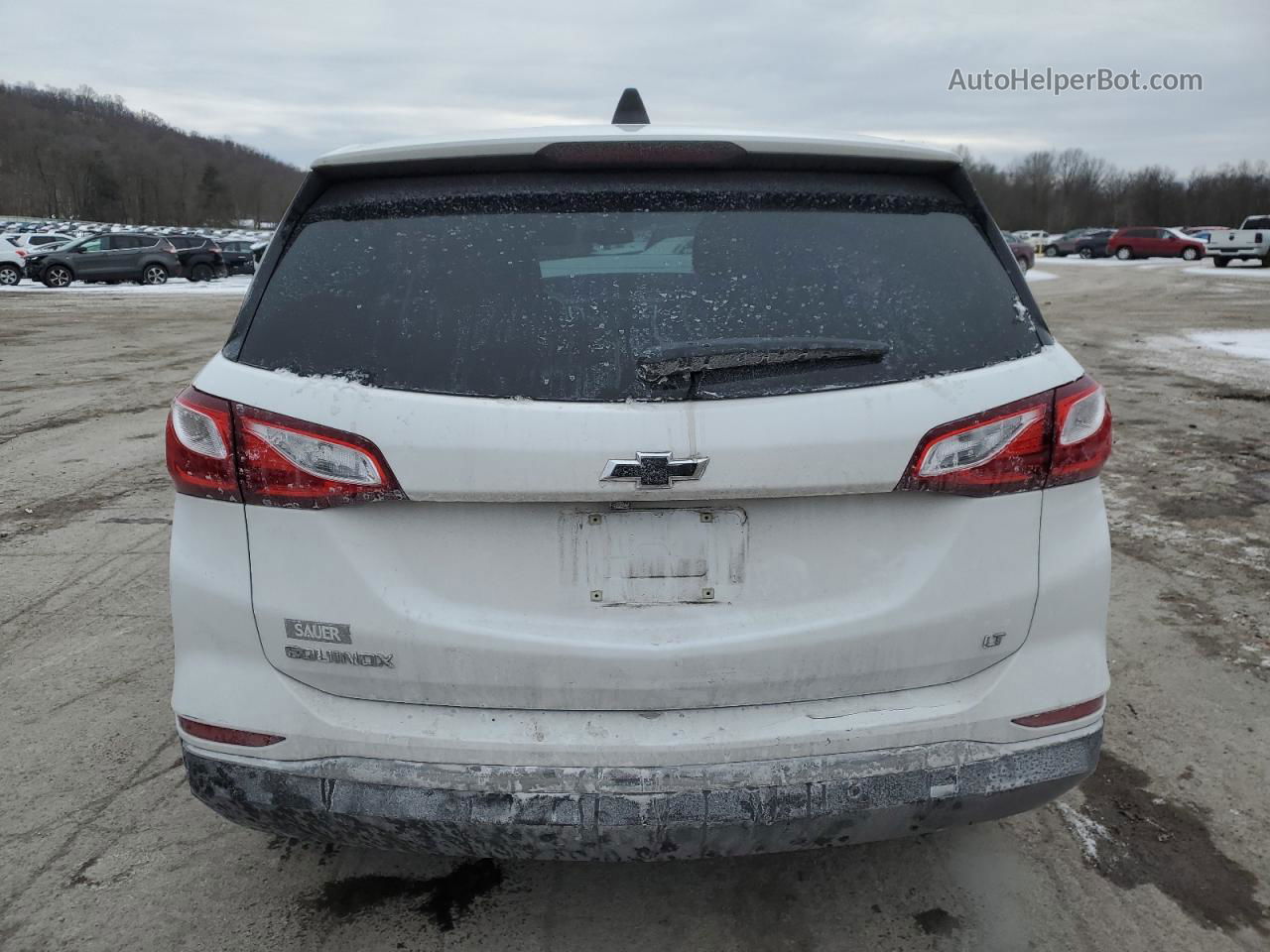 2019 Chevrolet Equinox Lt White vin: 2GNAXKEVXK6161313