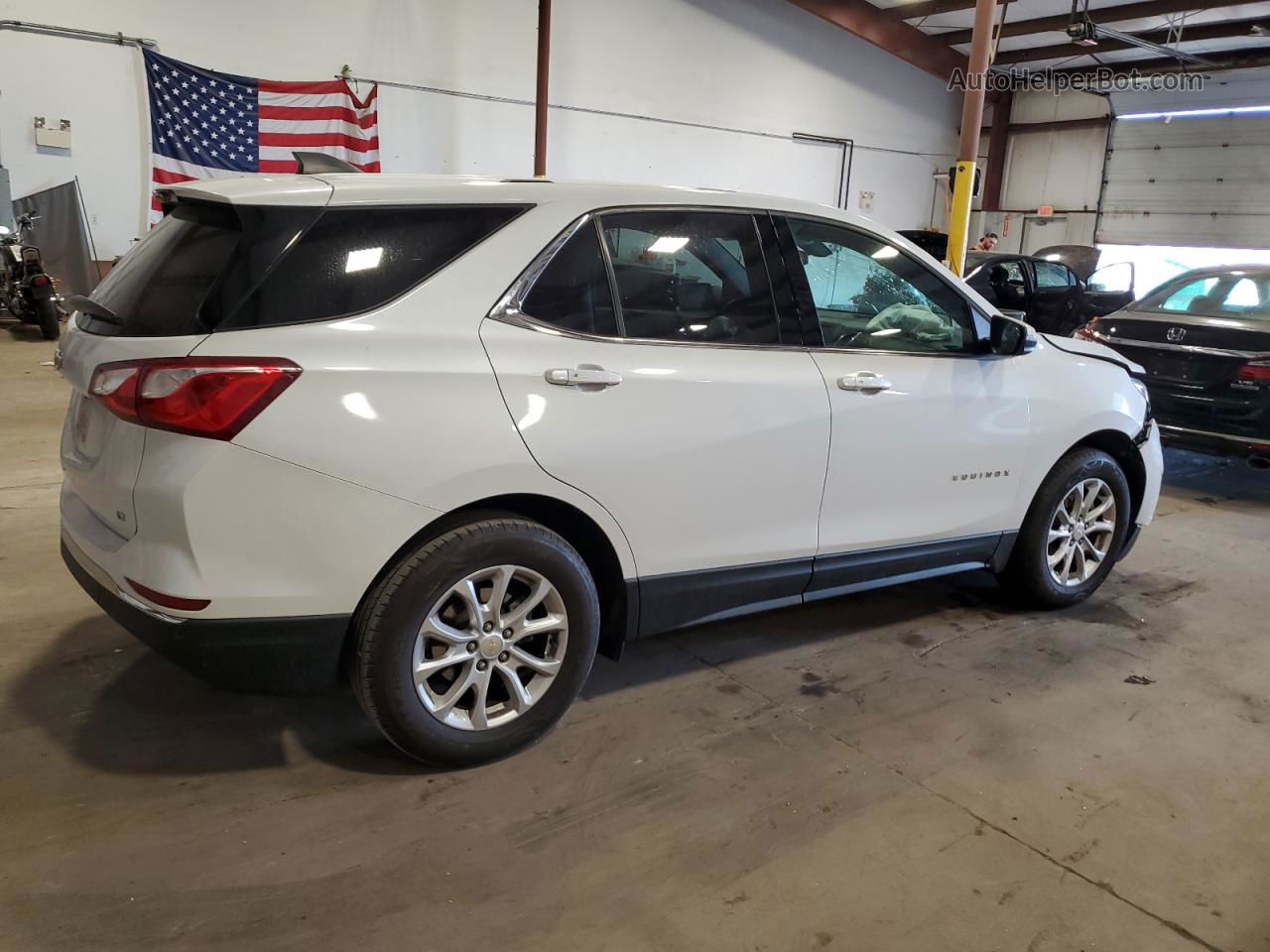 2019 Chevrolet Equinox Lt White vin: 2GNAXKEVXK6283864