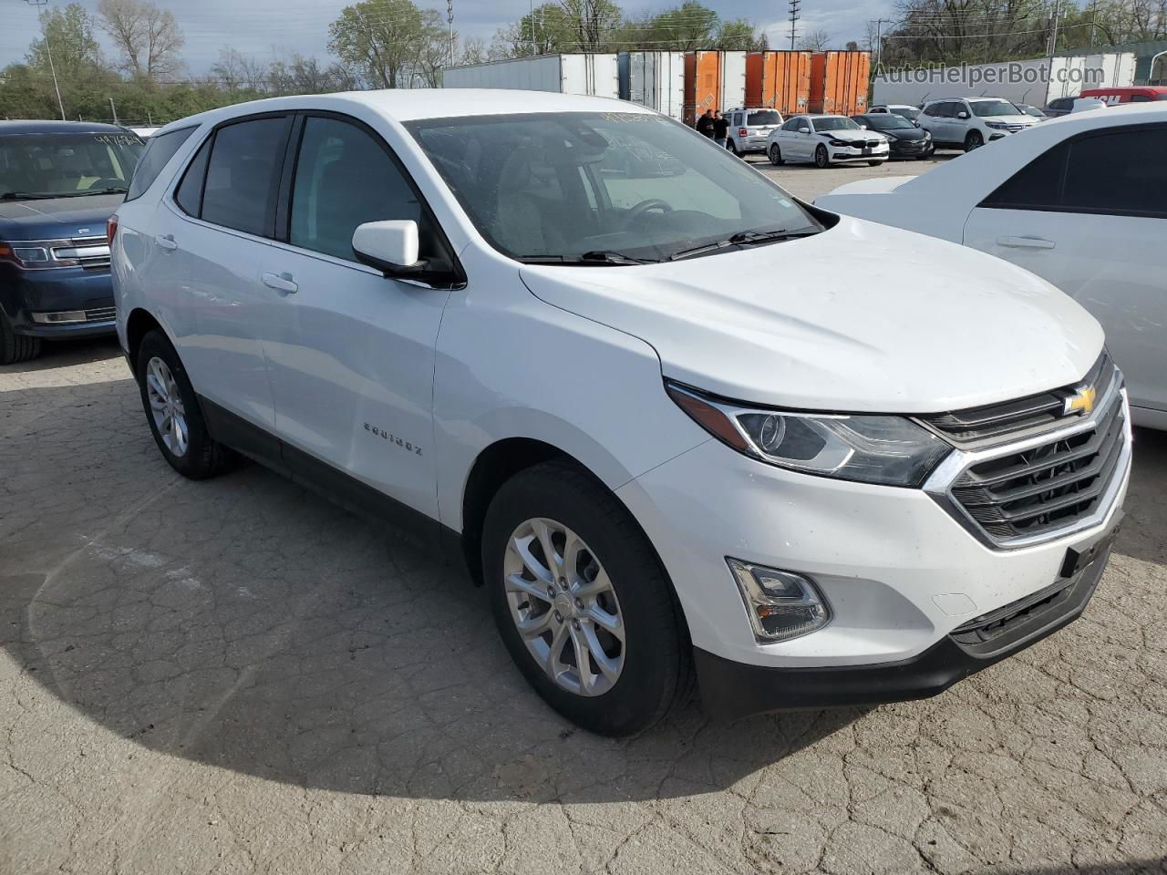 2020 Chevrolet Equinox Lt White vin: 2GNAXKEVXL6147669