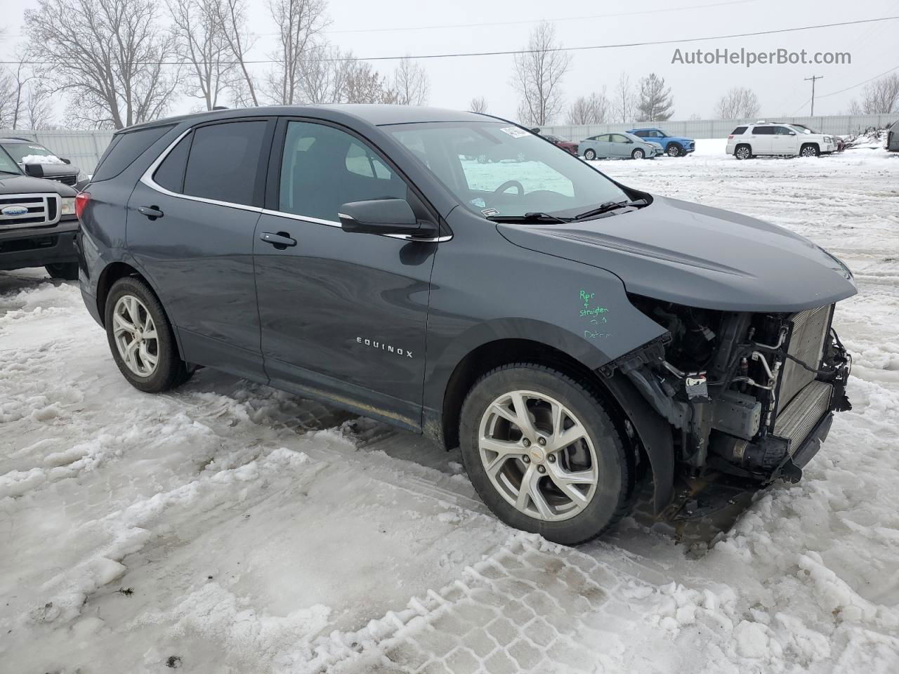 2018 Chevrolet Equinox Lt Gray vin: 2GNAXKEX0J6153088