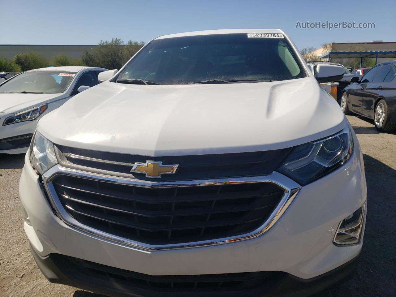 2018 Chevrolet Equinox Lt White vin: 2GNAXKEX0J6229781