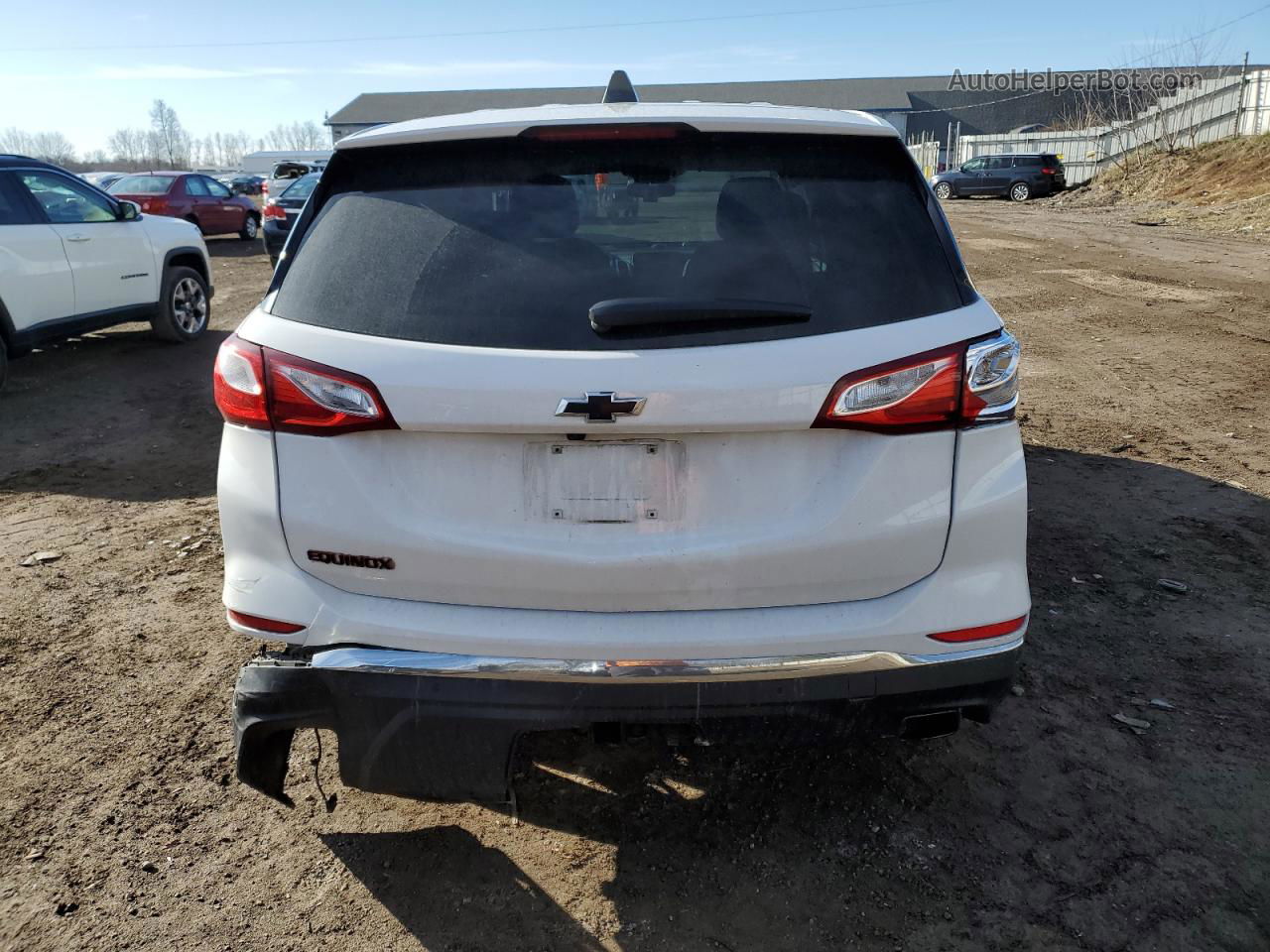 2018 Chevrolet Equinox Lt White vin: 2GNAXKEX1J6338363