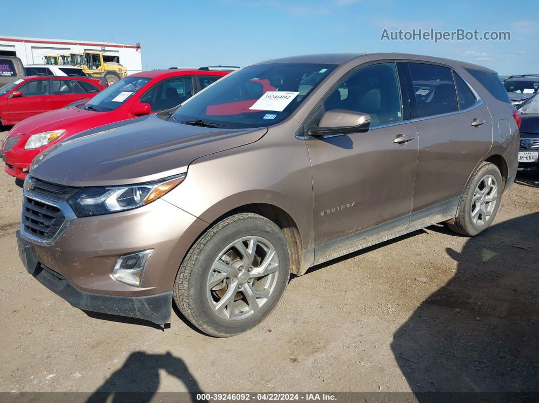 2018 Chevrolet Equinox Lt Brown vin: 2GNAXKEX3J6217642