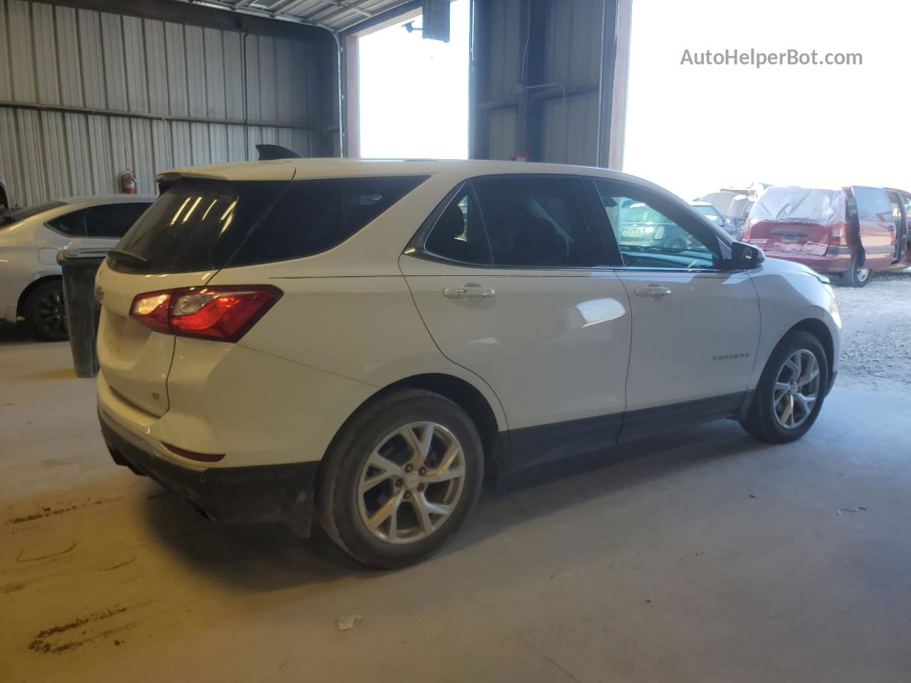 2018 Chevrolet Equinox Lt White vin: 2GNAXKEX8J6142713