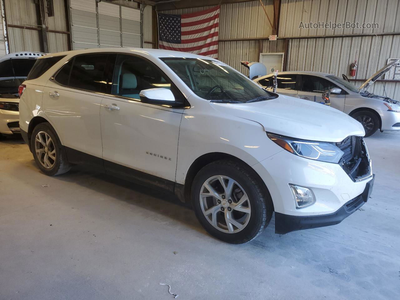 2018 Chevrolet Equinox Lt White vin: 2GNAXKEX8J6142713