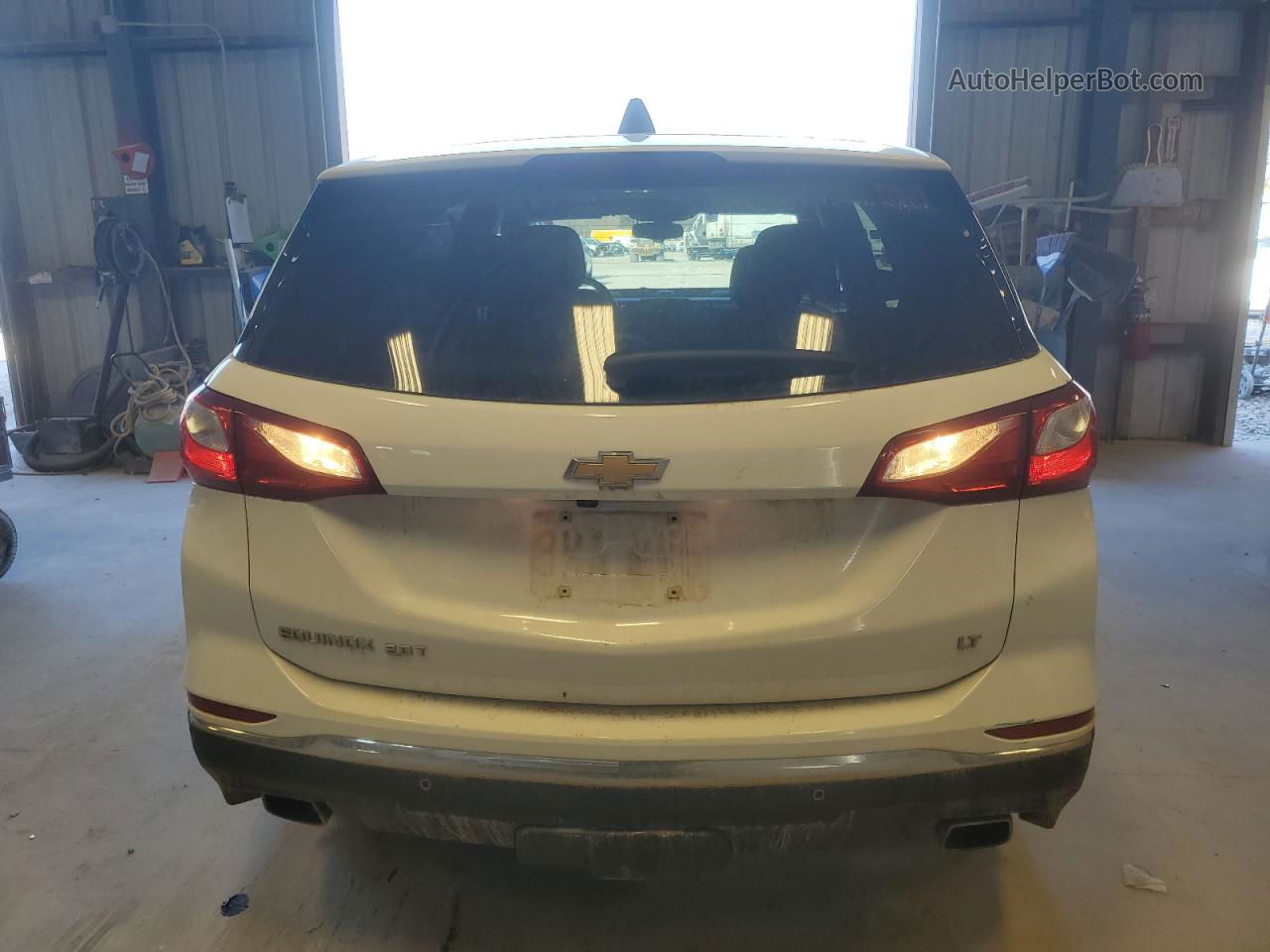 2018 Chevrolet Equinox Lt White vin: 2GNAXKEX8J6142713