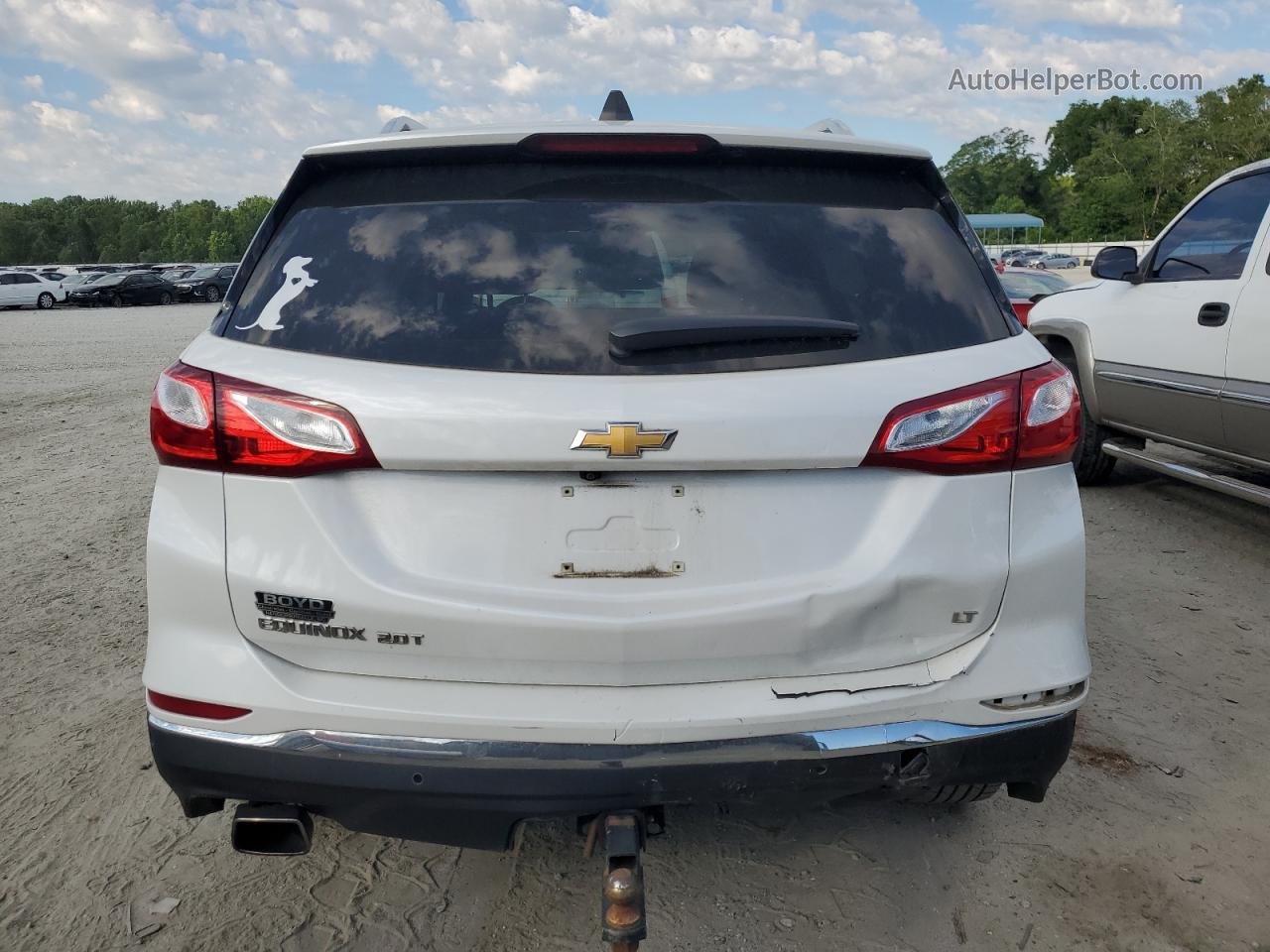 2020 Chevrolet Equinox Lt White vin: 2GNAXLEX5L6181929