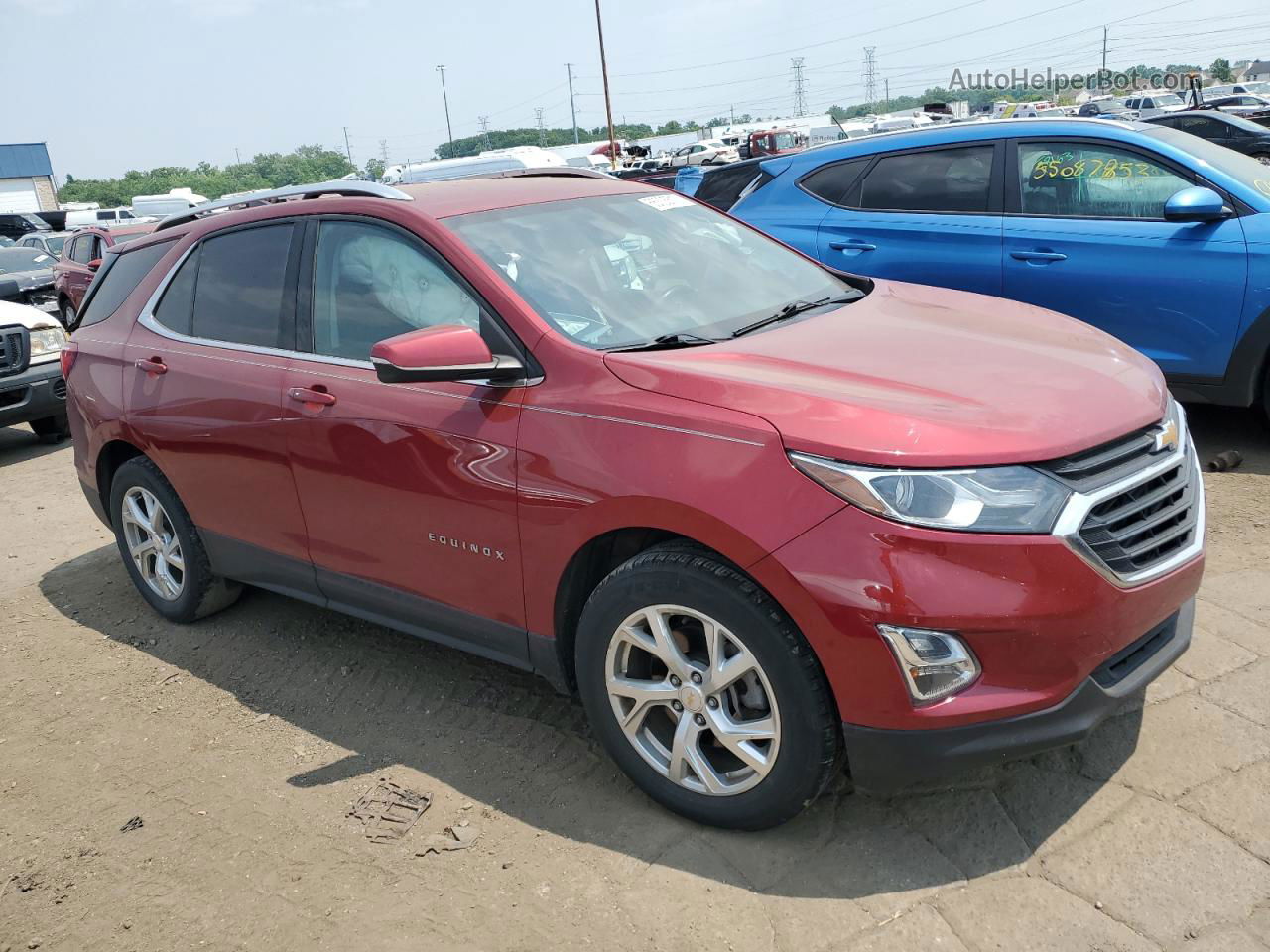 2019 Chevrolet Equinox Lt Red vin: 2GNAXLEX6K6185809