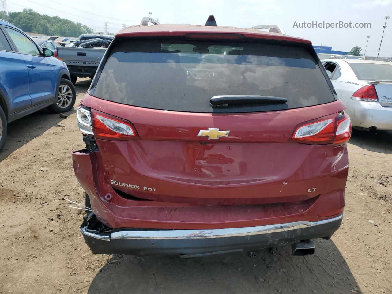 2019 Chevrolet Equinox Lt Red vin: 2GNAXLEX6K6185809